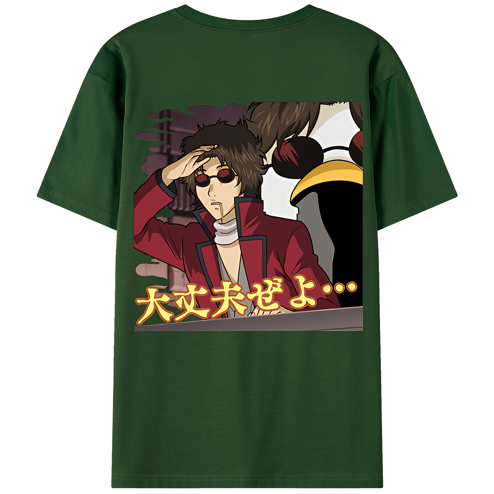 （画像用） ぎんたま 坂田銀時（さかたぎんとき） 神楽 志村新八（しむら しんぱち） GINTAMA Sakata Gintoki Kagura Shimura Shinpachi 綿100％半袖Tシャツ（背面プリント）